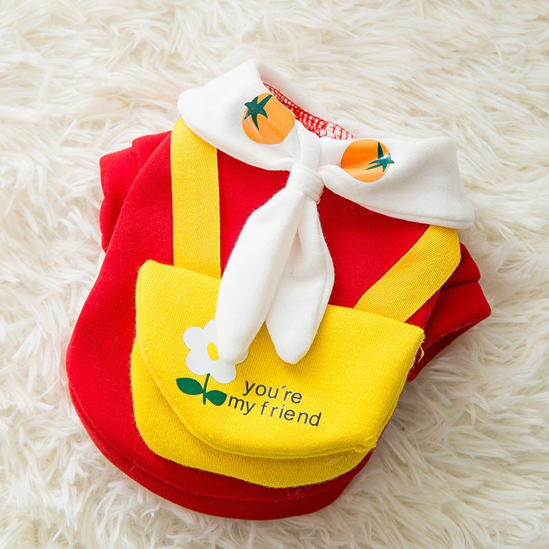 Cute Cartoon Pet Sweater – Warm Autumn & Winter Coat