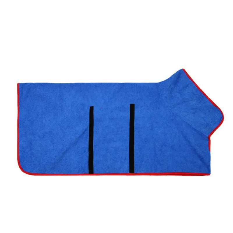 Fast-Drying Pet Bathrobe – Absorbent Microfiber Towel