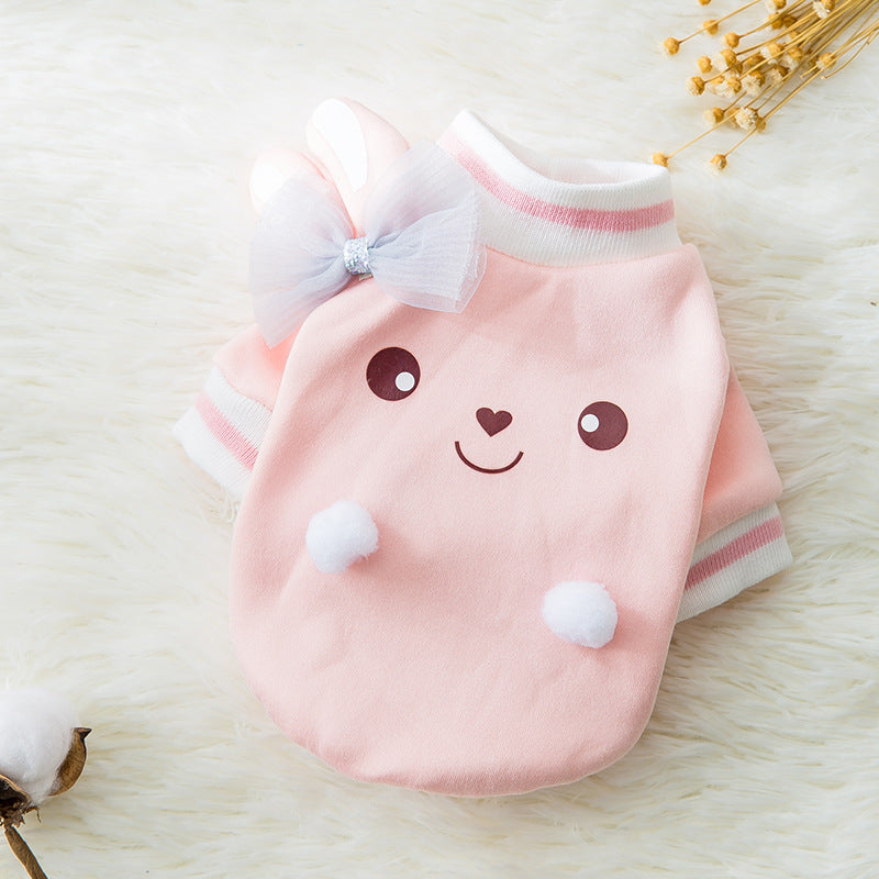 Cute Cartoon Pet Sweater – Warm Autumn & Winter Coat