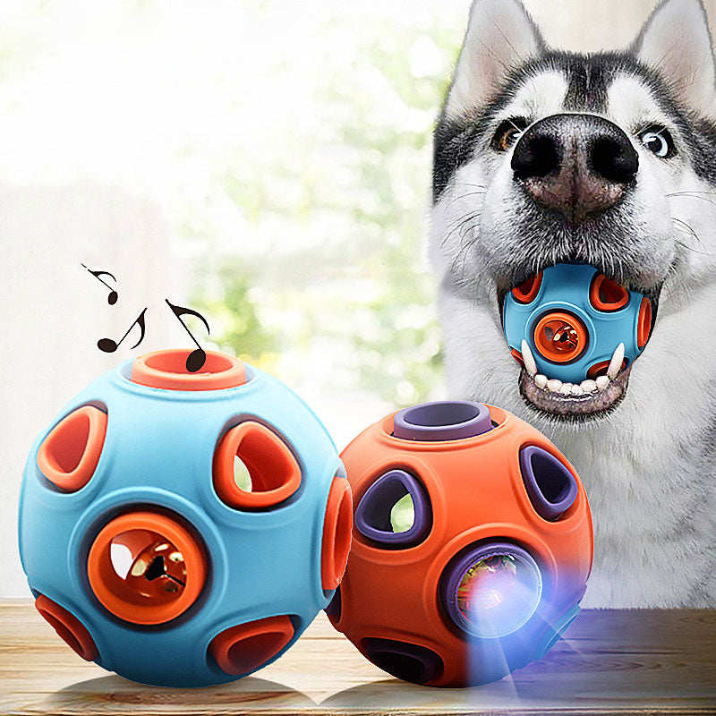 Glow & Sound Dog Ball – Interactive Chew & Chase Toy