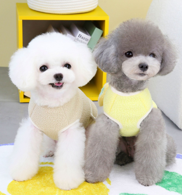 Soft Coral Velvet Pet Skirt – Cute Dog & Cat Outfit